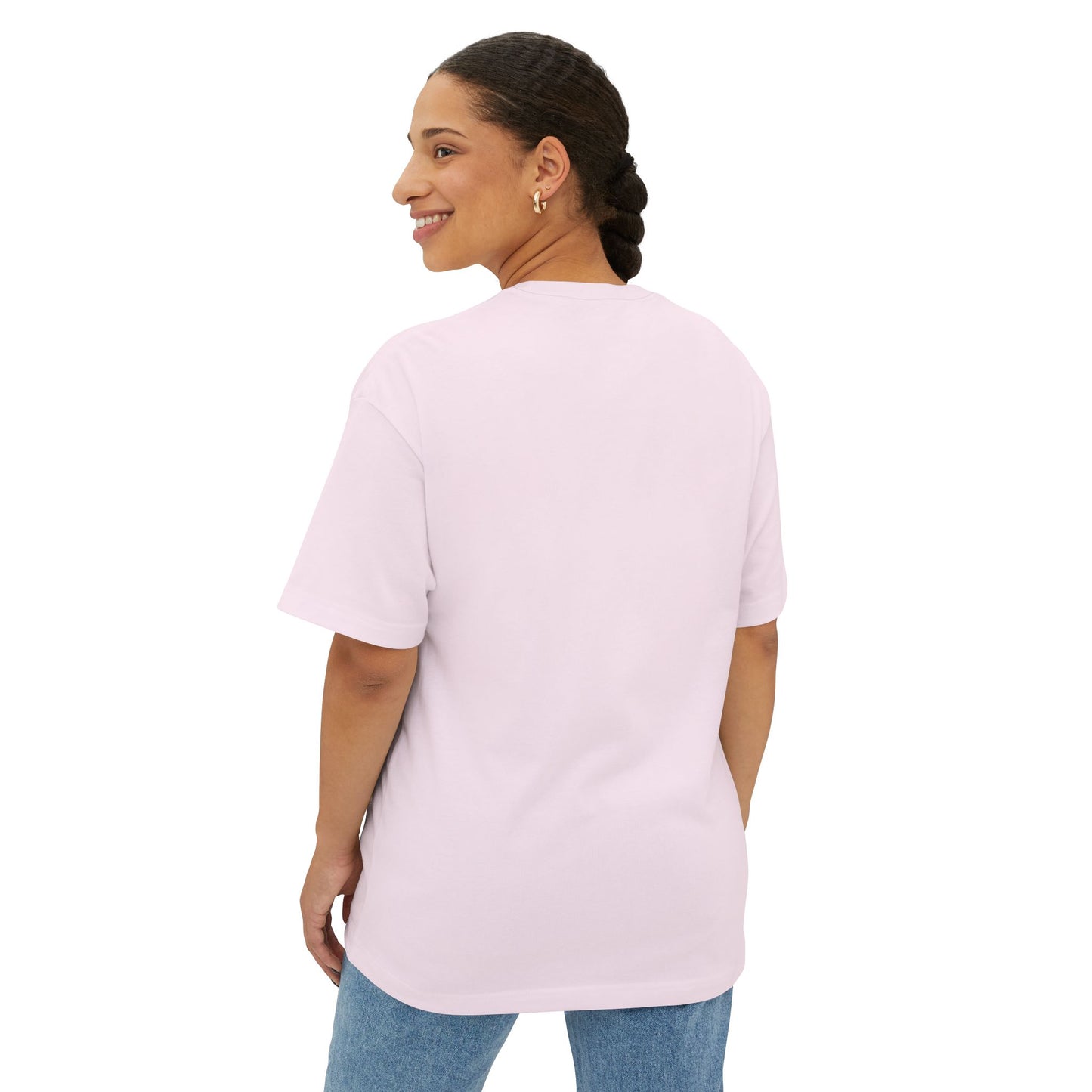 "DNT B BITTER B BETTER" Sustainable Unisex Oversized Tee with Smiley Face Design, Casual Wear, Relaxed Fit, Gift for Friends, Everyday Comfort