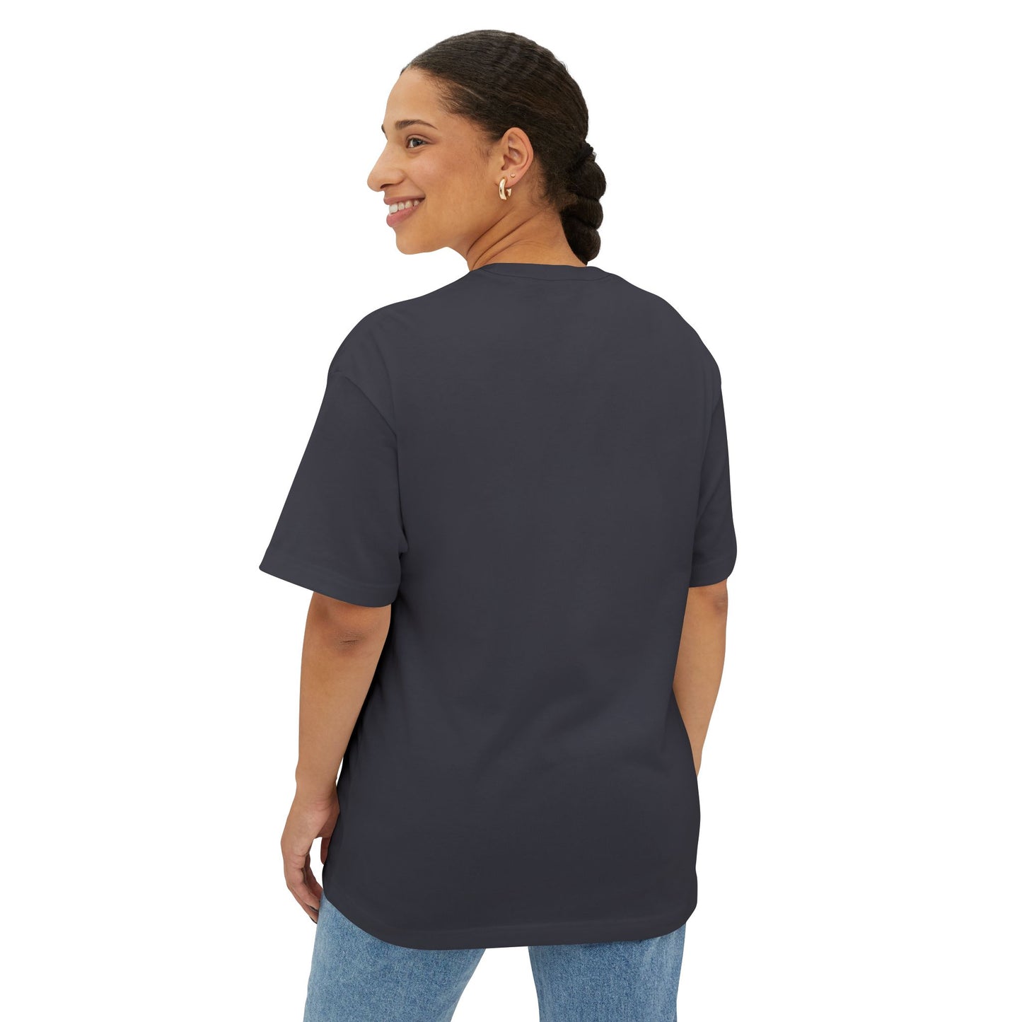 "DNT B BITTER B BETTER" Sustainable Unisex Oversized Tee with Smiley Face Design, Casual Wear, Relaxed Fit, Gift for Friends, Everyday Comfort