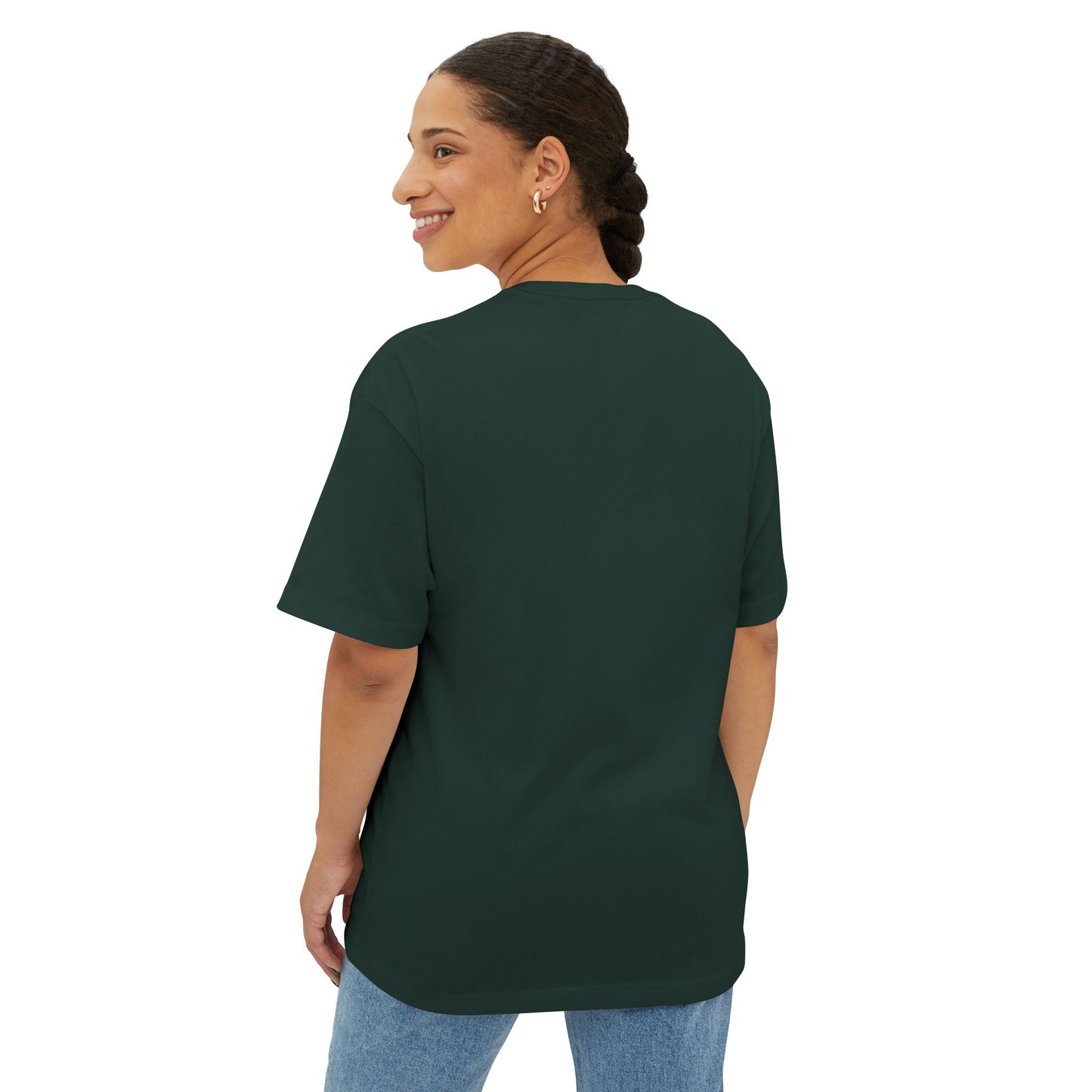 "DNT B BITTER B BETTER" Sustainable Unisex Oversized Tee with Smiley Face Design, Casual Wear, Relaxed Fit, Gift for Friends, Everyday Comfort