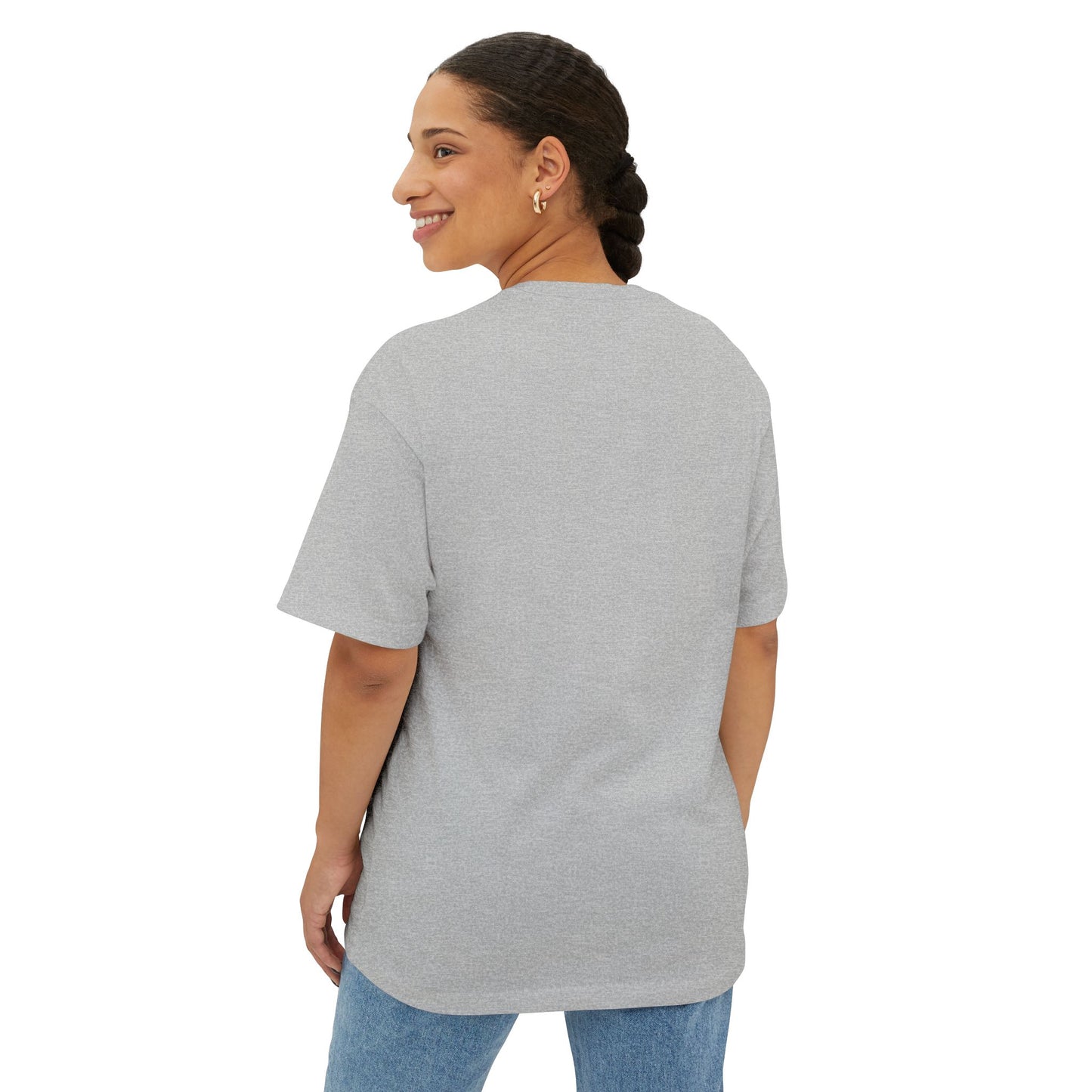 "DNT B BITTER B BETTER" Sustainable Unisex Oversized Tee with Smiley Face Design, Casual Wear, Relaxed Fit, Gift for Friends, Everyday Comfort