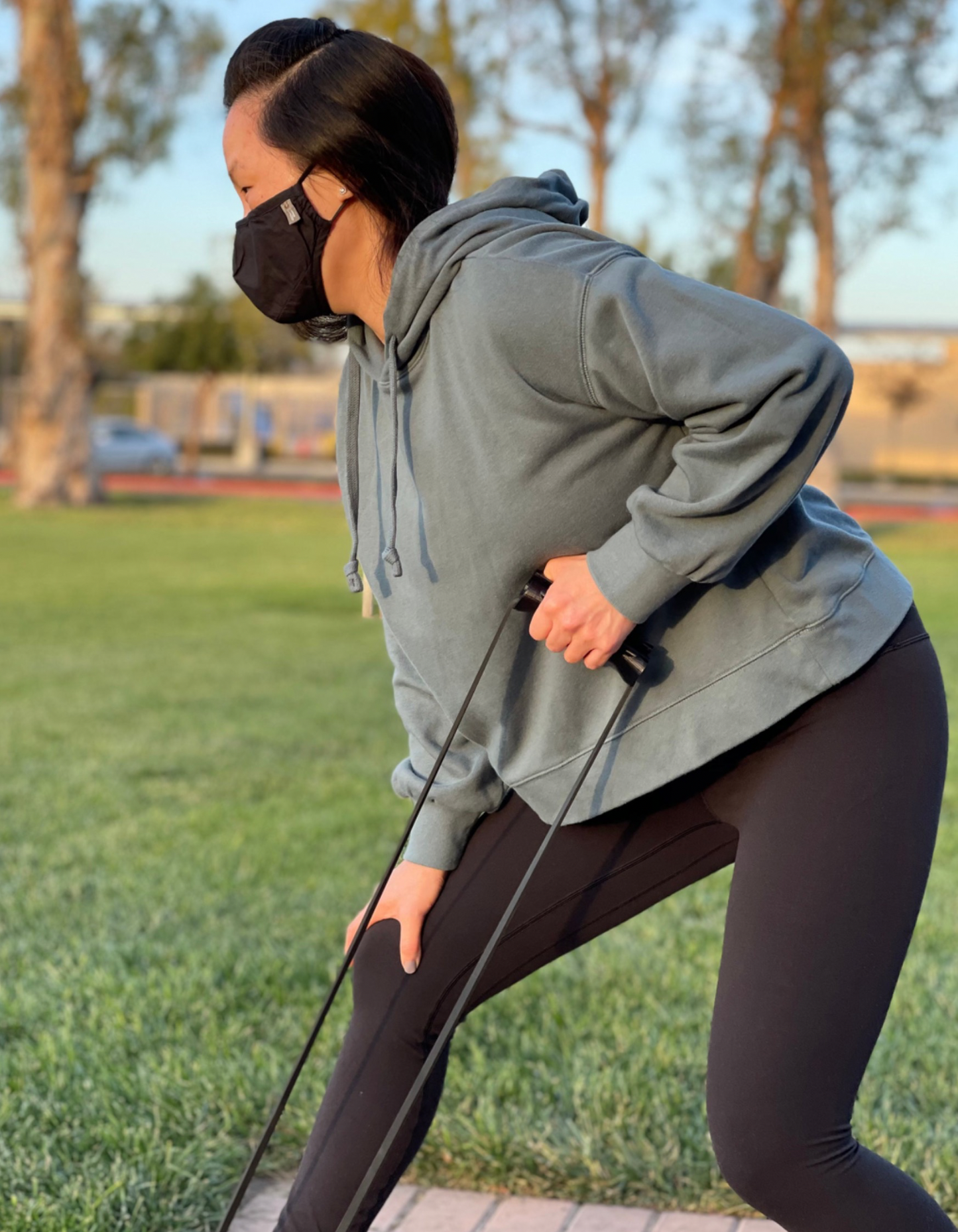 Workout handle grip for resistance bands (2 handles)