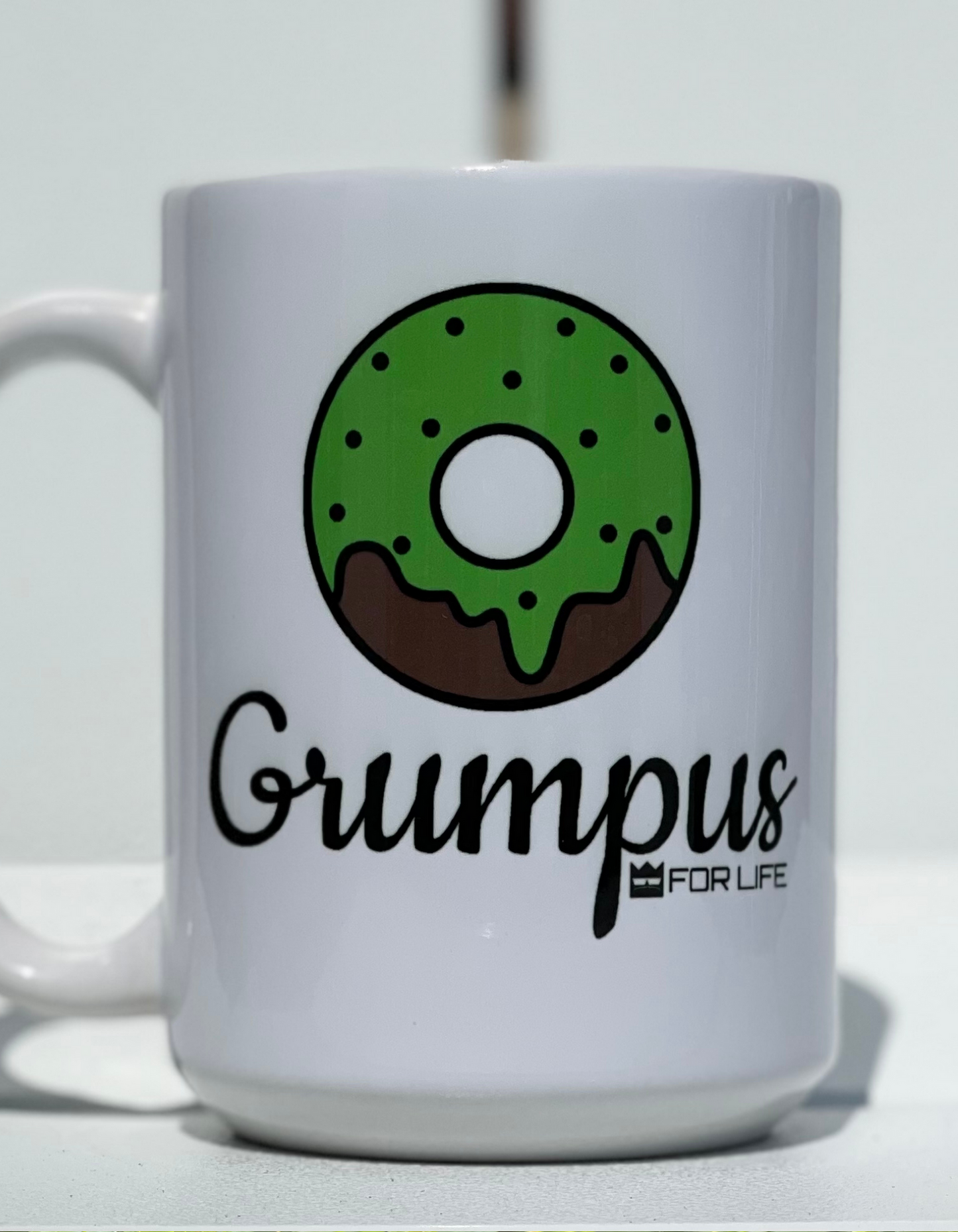 Large Ceramic White Mug- Grumpus for Life