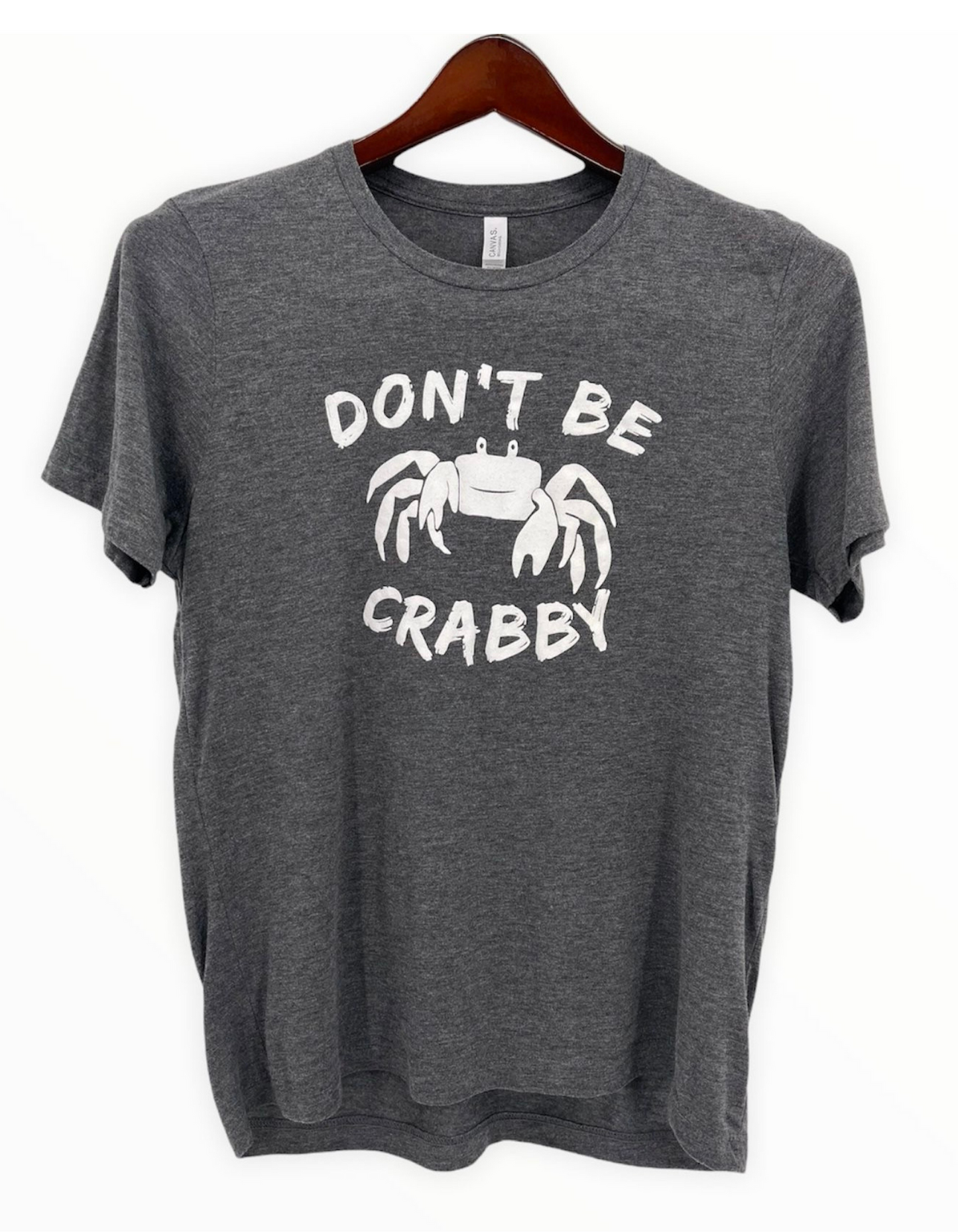 Men Women Crew Neck T-shirt- Grumpus Don't Be Crabby