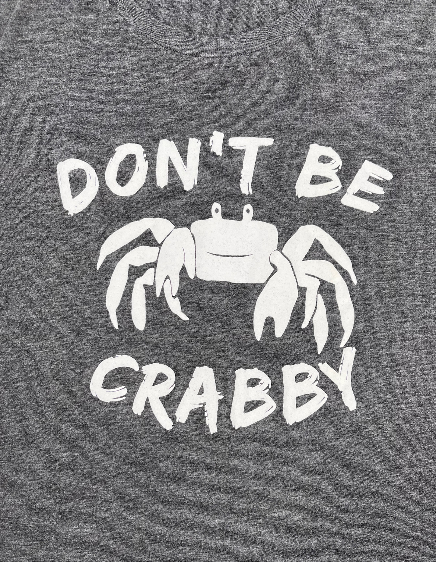 Women's Flowy Crew Neck Crop Top- Grumpus Don't Be Crabby