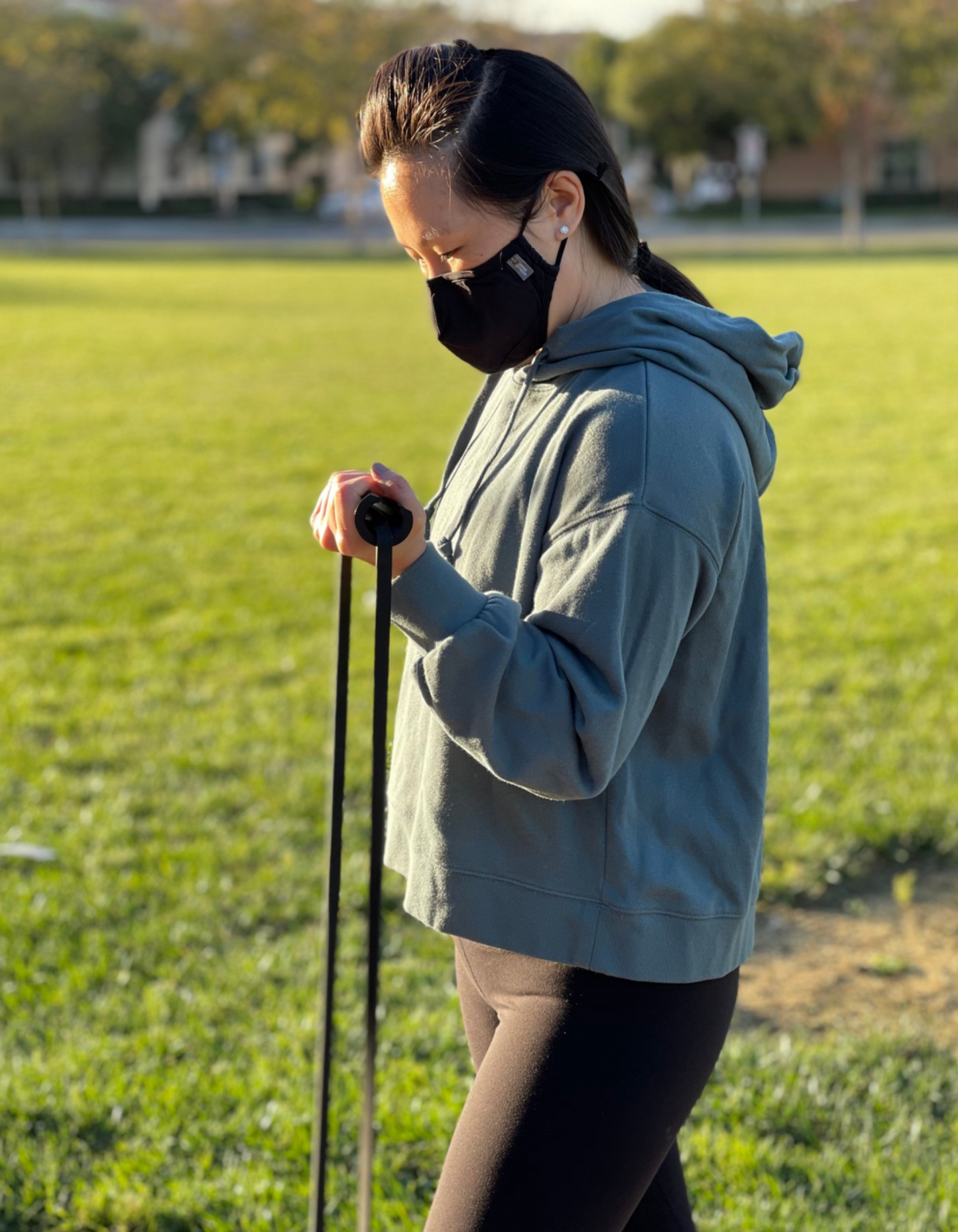 Workout handle grip for resistance bands (2 handles)